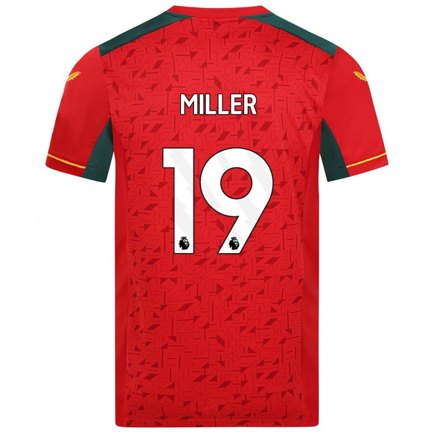 Niño Camiseta Ali Miller #19 Rojo 2ª Equipación 2023/24 La Camisa Perú