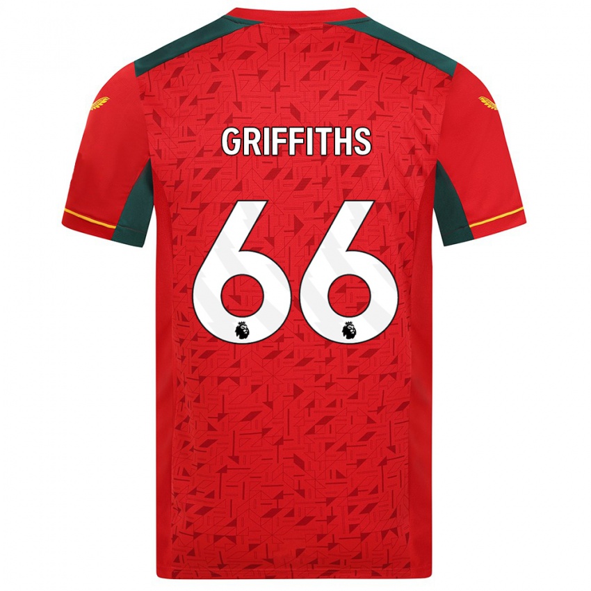 Niño Camiseta Harvey Griffiths #66 Rojo 2ª Equipación 2023/24 La Camisa Perú