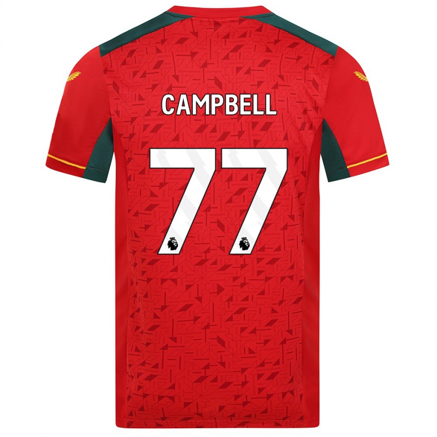 Niño Camiseta Chem Campbell #77 Rojo 2ª Equipación 2023/24 La Camisa Perú