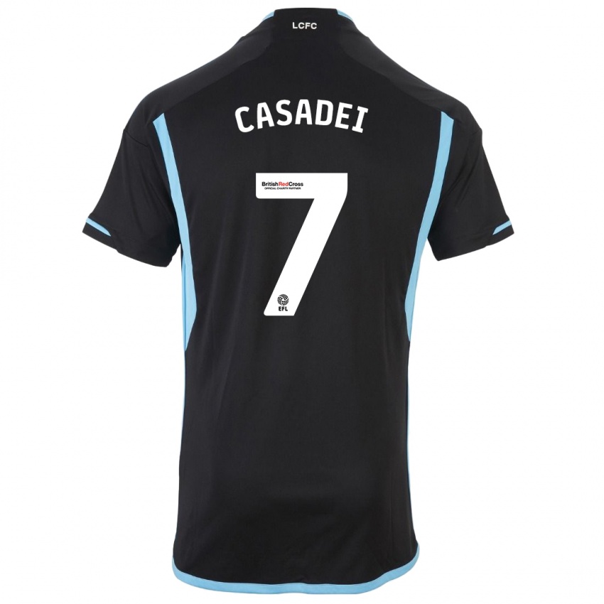 Niño Camiseta Cesare Casadei #7 Negro 2ª Equipación 2023/24 La Camisa Perú