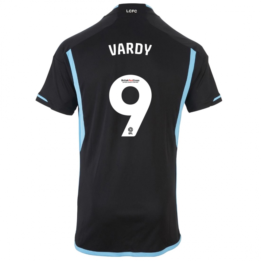 Niño Camiseta Jamie Vardy #9 Negro 2ª Equipación 2023/24 La Camisa Perú