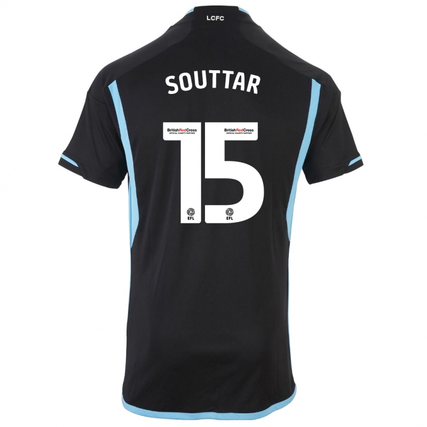 Niño Camiseta Harry Souttar #15 Negro 2ª Equipación 2023/24 La Camisa Perú