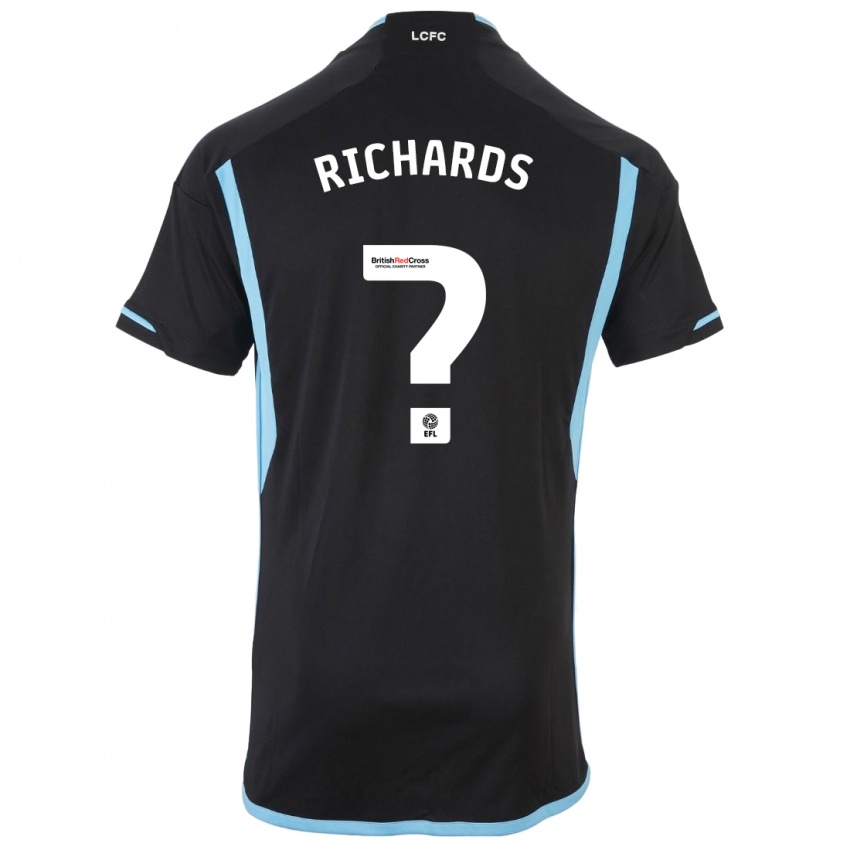 Niño Camiseta Amani Richards #0 Negro 2ª Equipación 2023/24 La Camisa Perú