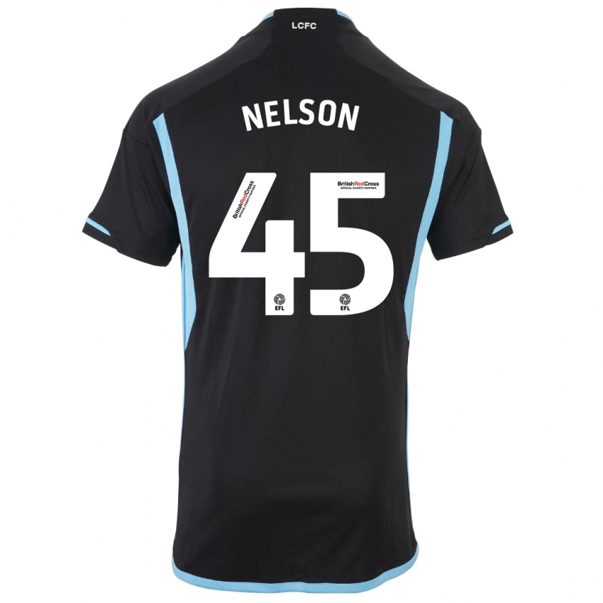 Niño Camiseta Ben Nelson #45 Negro 2ª Equipación 2023/24 La Camisa Perú