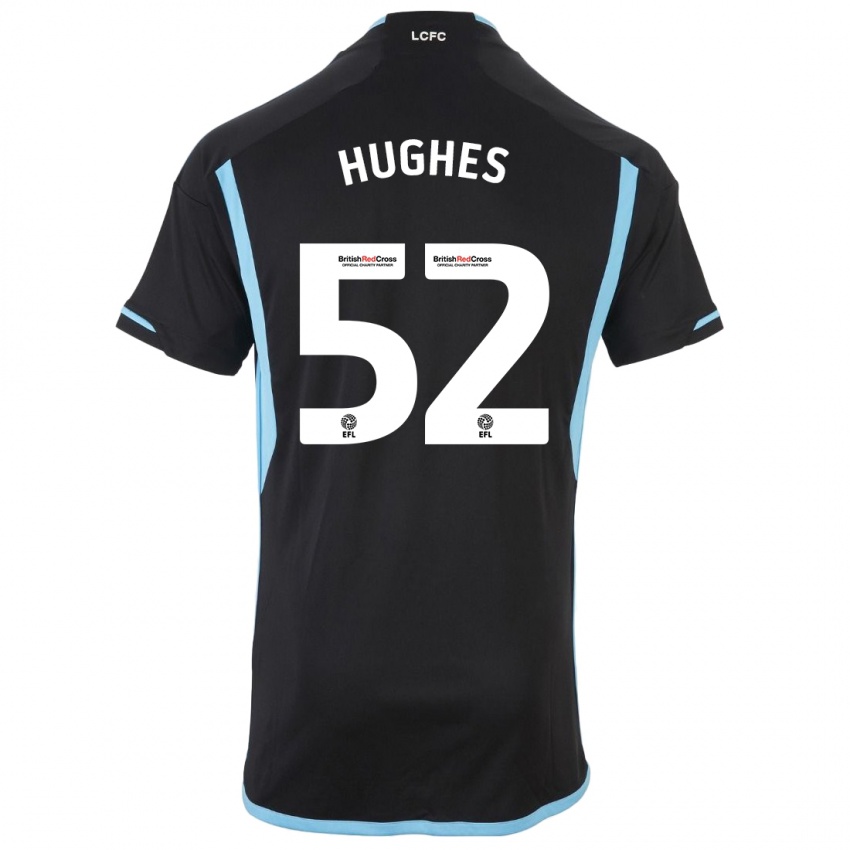 Niño Camiseta Iestyn Hughes #52 Negro 2ª Equipación 2023/24 La Camisa Perú