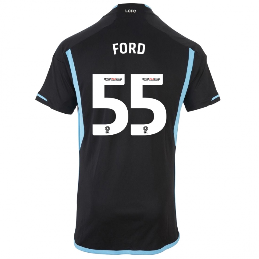 Niño Camiseta Harvey Godsmark-Ford #55 Negro 2ª Equipación 2023/24 La Camisa Perú