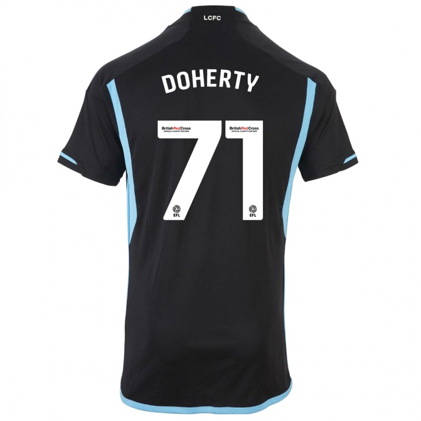 Niño Camiseta Arlo Doherty #71 Negro 2ª Equipación 2023/24 La Camisa Perú