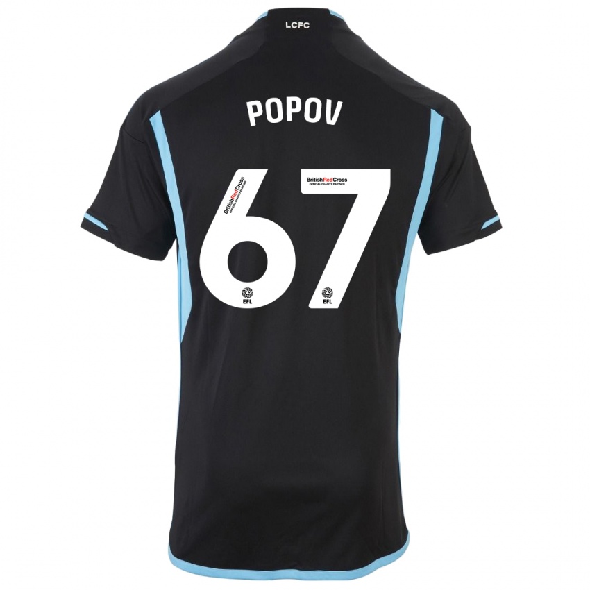 Niño Camiseta Chris Popov #67 Negro 2ª Equipación 2023/24 La Camisa Perú