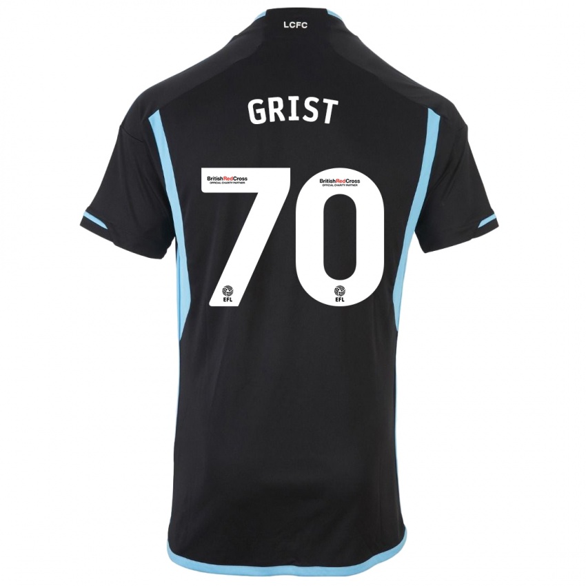 Niño Camiseta Ben Grist #70 Negro 2ª Equipación 2023/24 La Camisa Perú