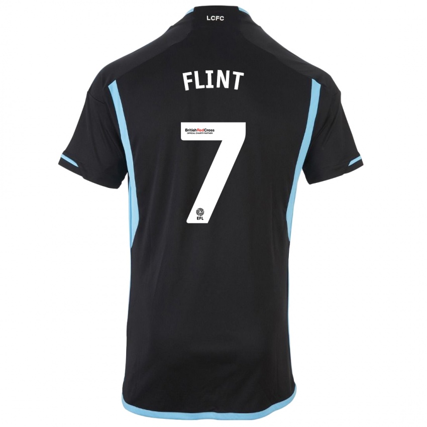 Niño Camiseta Natasha Flint #7 Negro 2ª Equipación 2023/24 La Camisa Perú