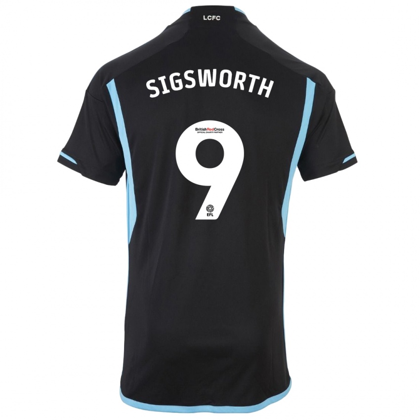 Niño Camiseta Jessica Sigsworth #9 Negro 2ª Equipación 2023/24 La Camisa Perú