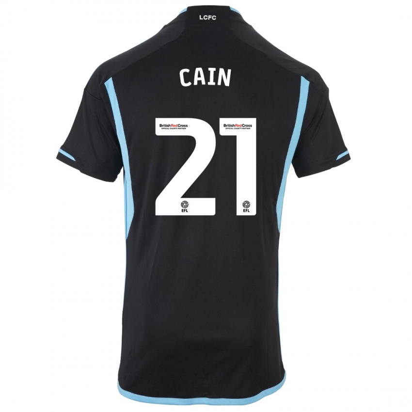 Niño Camiseta Hannah Cain #21 Negro 2ª Equipación 2023/24 La Camisa Perú