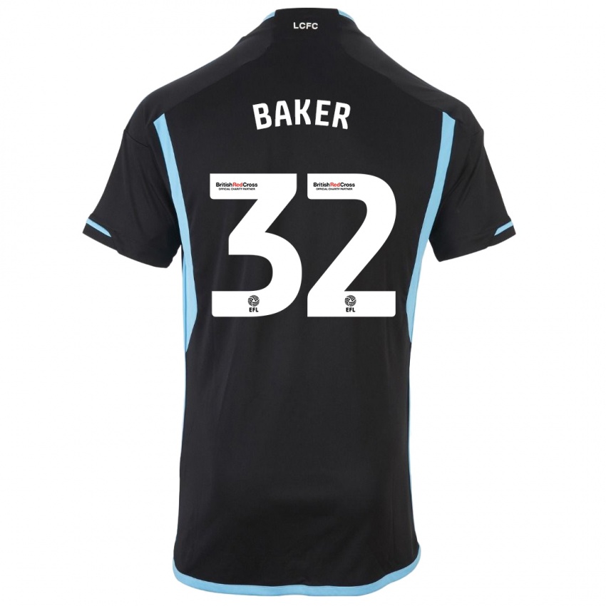 Niño Camiseta Ava Baker #32 Negro 2ª Equipación 2023/24 La Camisa Perú