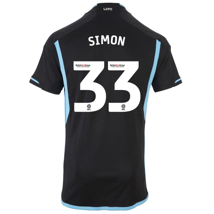 Niño Camiseta Erin Simon #33 Negro 2ª Equipación 2023/24 La Camisa Perú