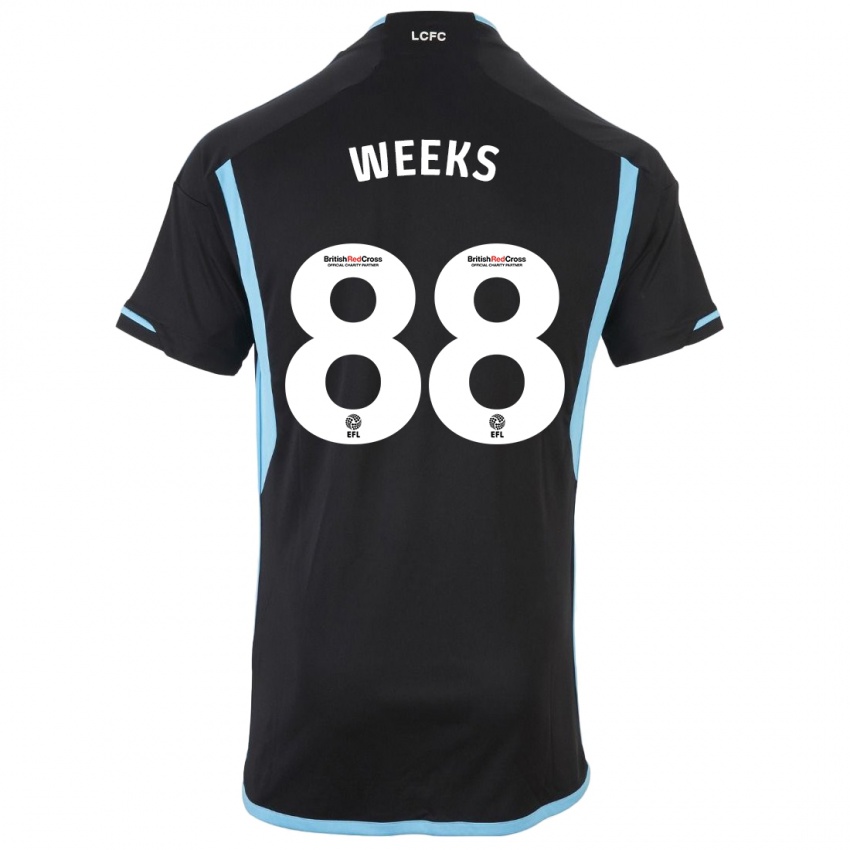 Niño Camiseta Tyler Weeks #88 Negro 2ª Equipación 2023/24 La Camisa Perú