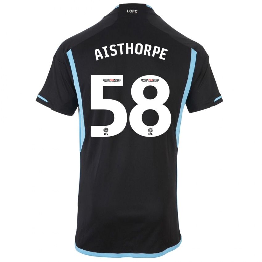 Niño Camiseta Bailey Aisthorpe #58 Negro 2ª Equipación 2023/24 La Camisa Perú