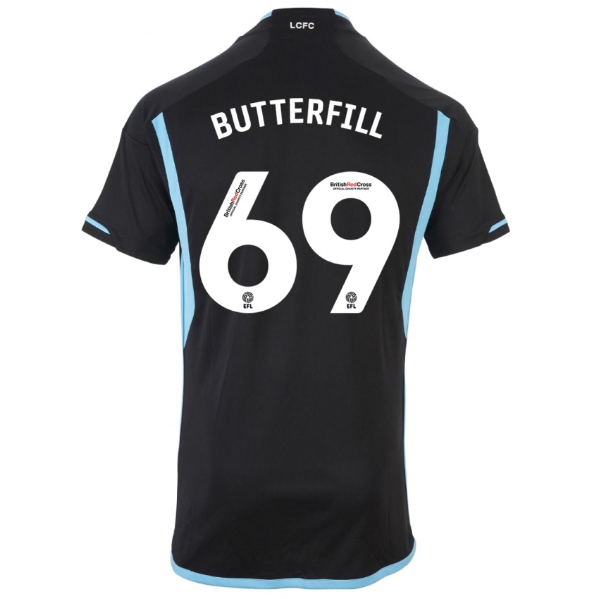 Niño Camiseta Jack Butterfill #69 Negro 2ª Equipación 2023/24 La Camisa Perú