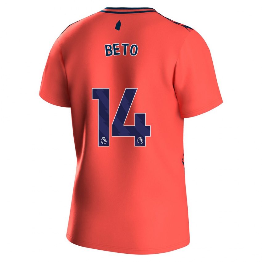 Niño Camiseta Beto #14 Coralino 2ª Equipación 2023/24 La Camisa Perú