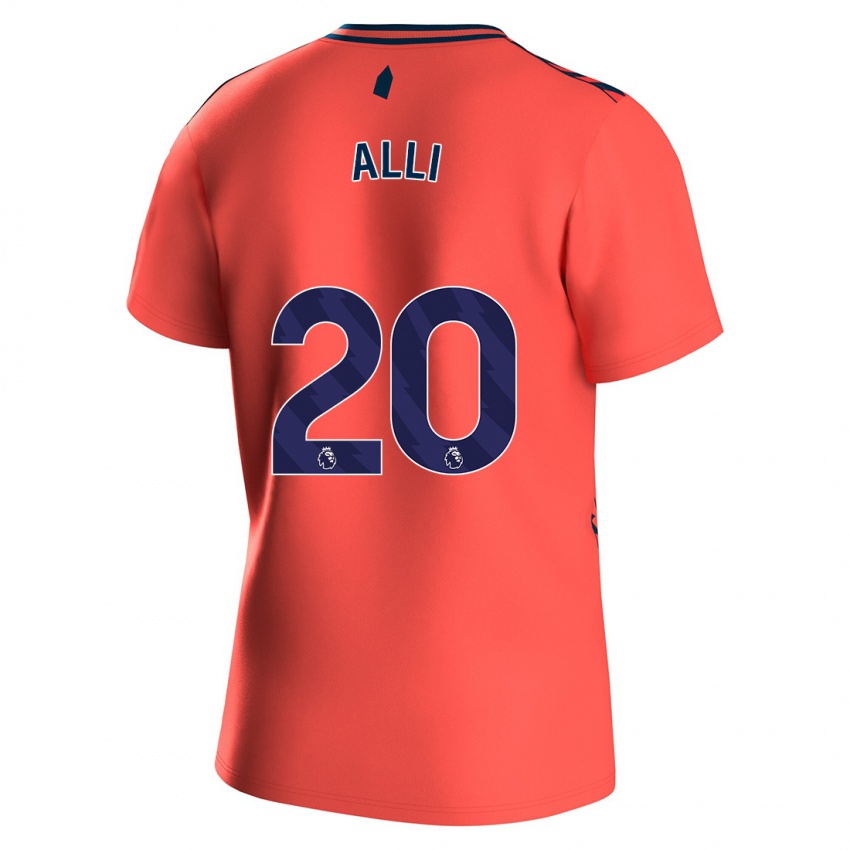 Niño Camiseta Dele Alli #20 Coralino 2ª Equipación 2023/24 La Camisa Perú