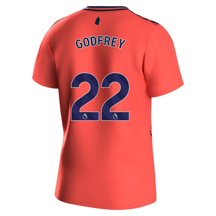 Niño Camiseta Ben Godfrey #22 Coralino 2ª Equipación 2023/24 La Camisa Perú