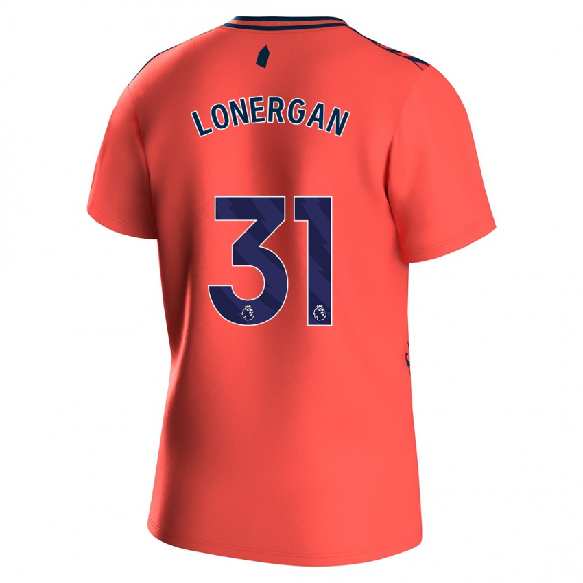 Niño Camiseta Andy Lonergan #31 Coralino 2ª Equipación 2023/24 La Camisa Perú