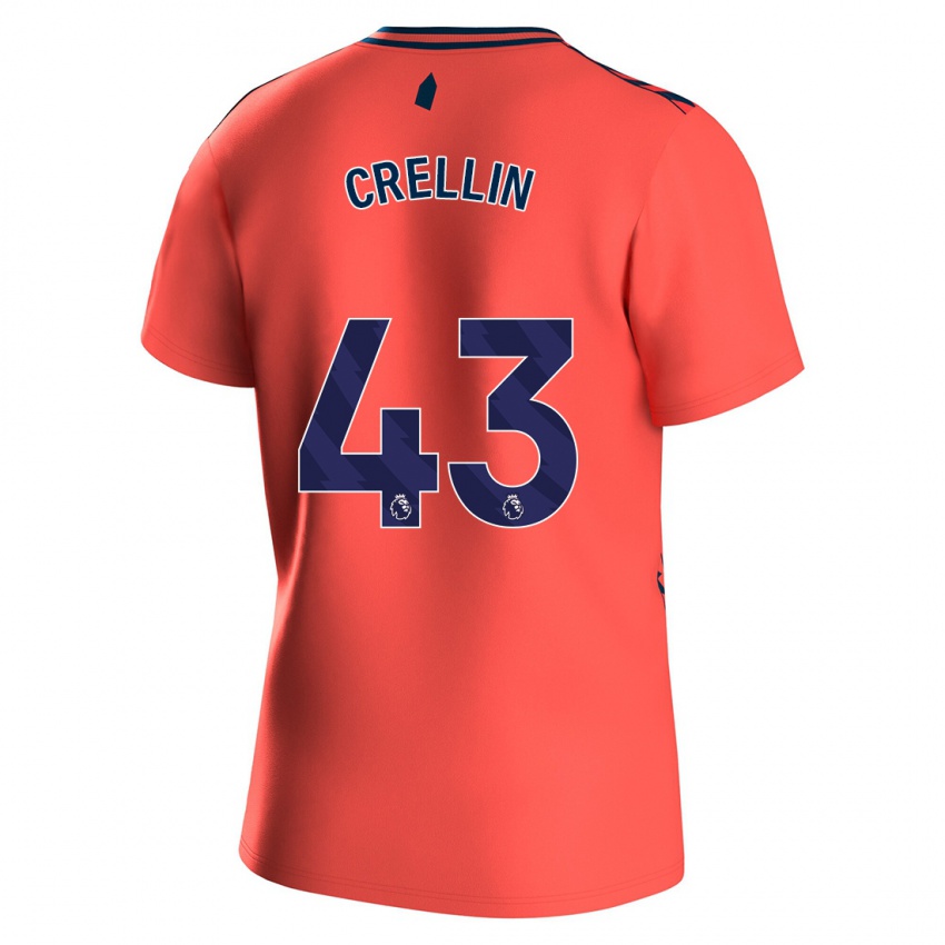 Niño Camiseta Billy Crellin #43 Coralino 2ª Equipación 2023/24 La Camisa Perú