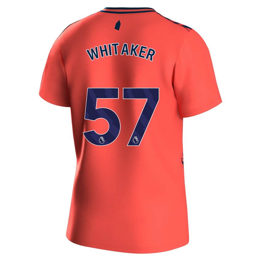 Niño Camiseta Charlie Whitaker #57 Coralino 2ª Equipación 2023/24 La Camisa Perú