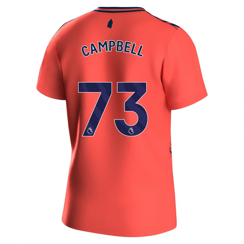 Niño Camiseta Elijah Campbell #73 Coralino 2ª Equipación 2023/24 La Camisa Perú