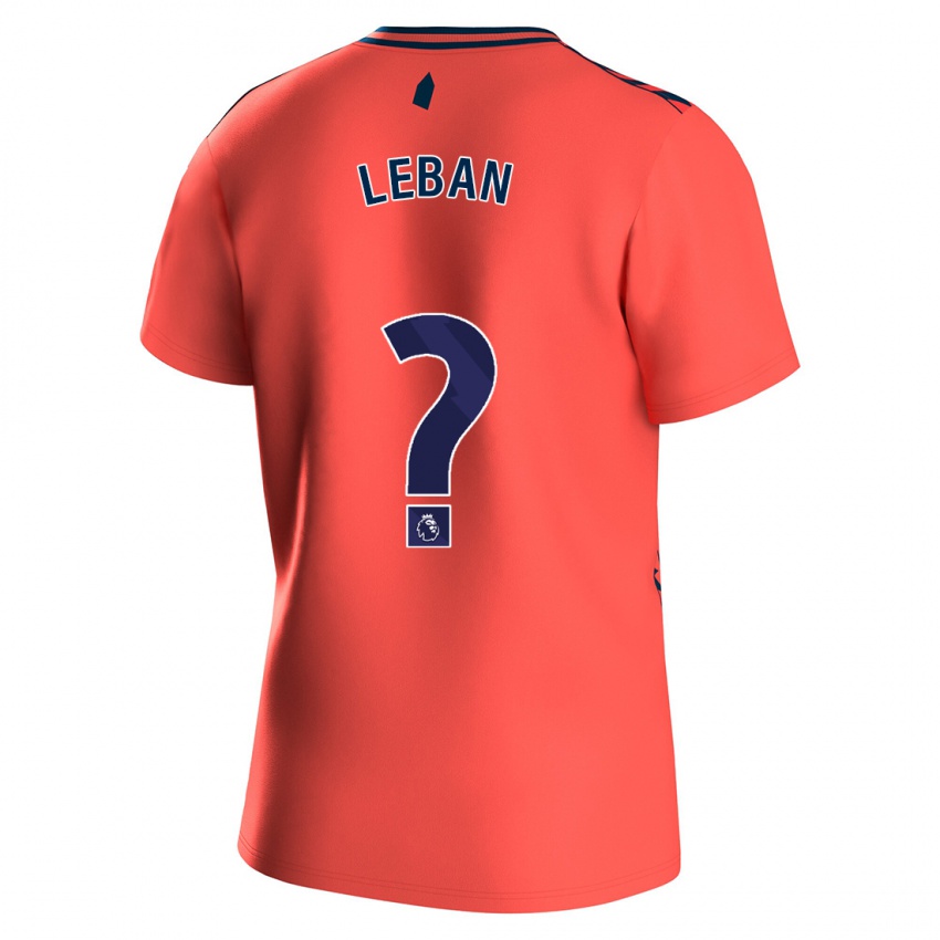 Niño Camiseta Zan-Luk Leban #0 Coralino 2ª Equipación 2023/24 La Camisa Perú