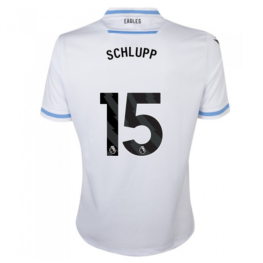 Niño Camiseta Jeffrey Schlupp #15 Blanco 2ª Equipación 2023/24 La Camisa Perú