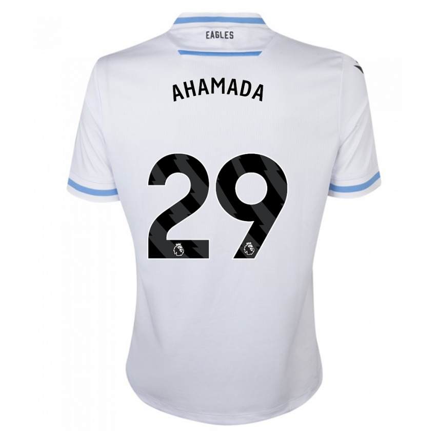 Niño Camiseta Naouirou Ahamada #29 Blanco 2ª Equipación 2023/24 La Camisa Perú