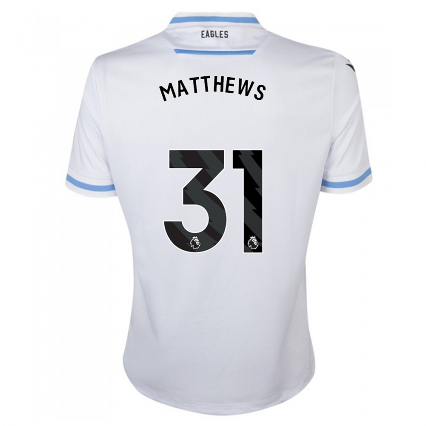 Niño Camiseta Remi Matthews #31 Blanco 2ª Equipación 2023/24 La Camisa Perú