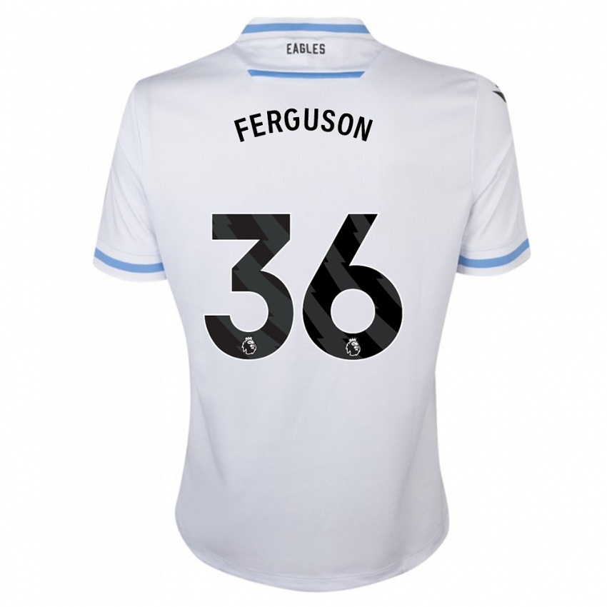 Niño Camiseta Nathan Ferguson #36 Blanco 2ª Equipación 2023/24 La Camisa Perú