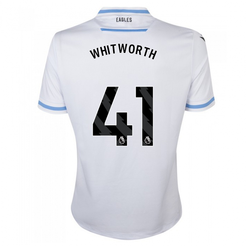 Niño Camiseta Joe Whitworth #41 Blanco 2ª Equipación 2023/24 La Camisa Perú