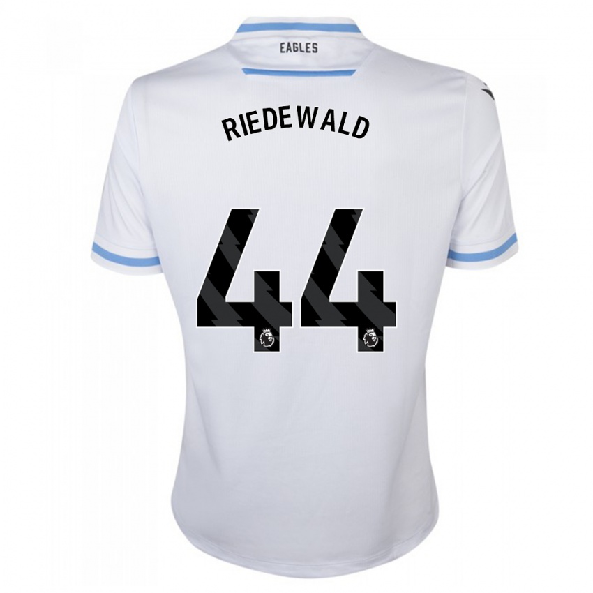 Niño Camiseta Jairo Riedewald #44 Blanco 2ª Equipación 2023/24 La Camisa Perú