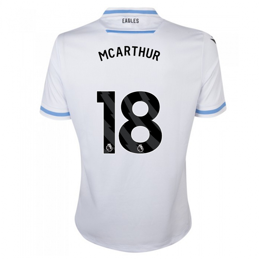 Niño Camiseta James Mcarthur #18 Blanco 2ª Equipación 2023/24 La Camisa Perú