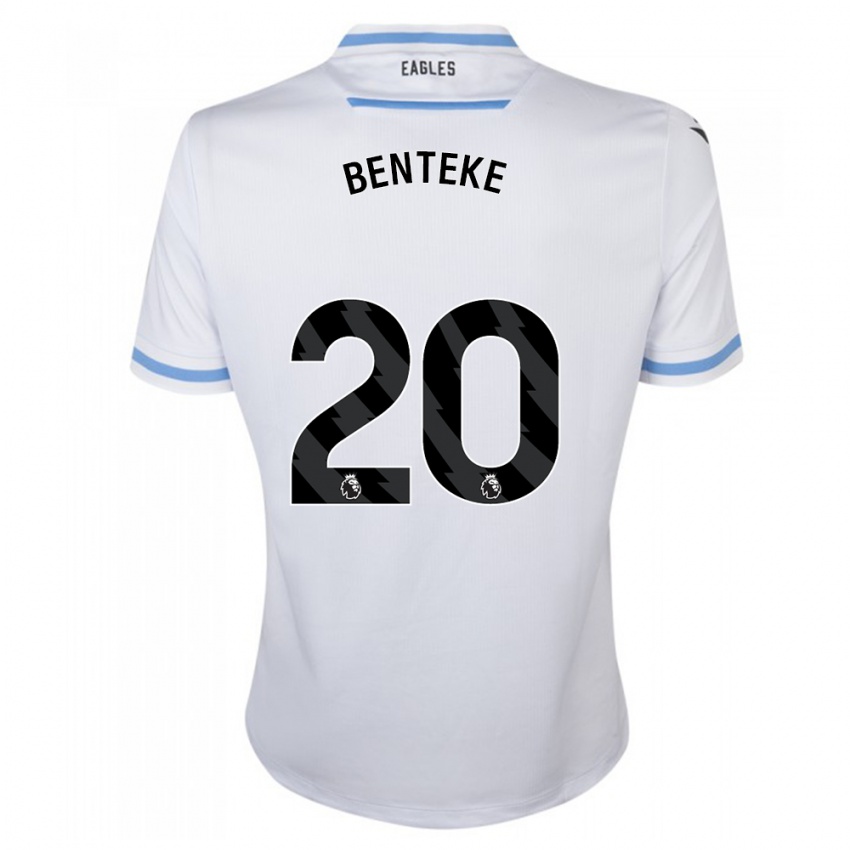 Niño Camiseta Christian Benteke #20 Blanco 2ª Equipación 2023/24 La Camisa Perú