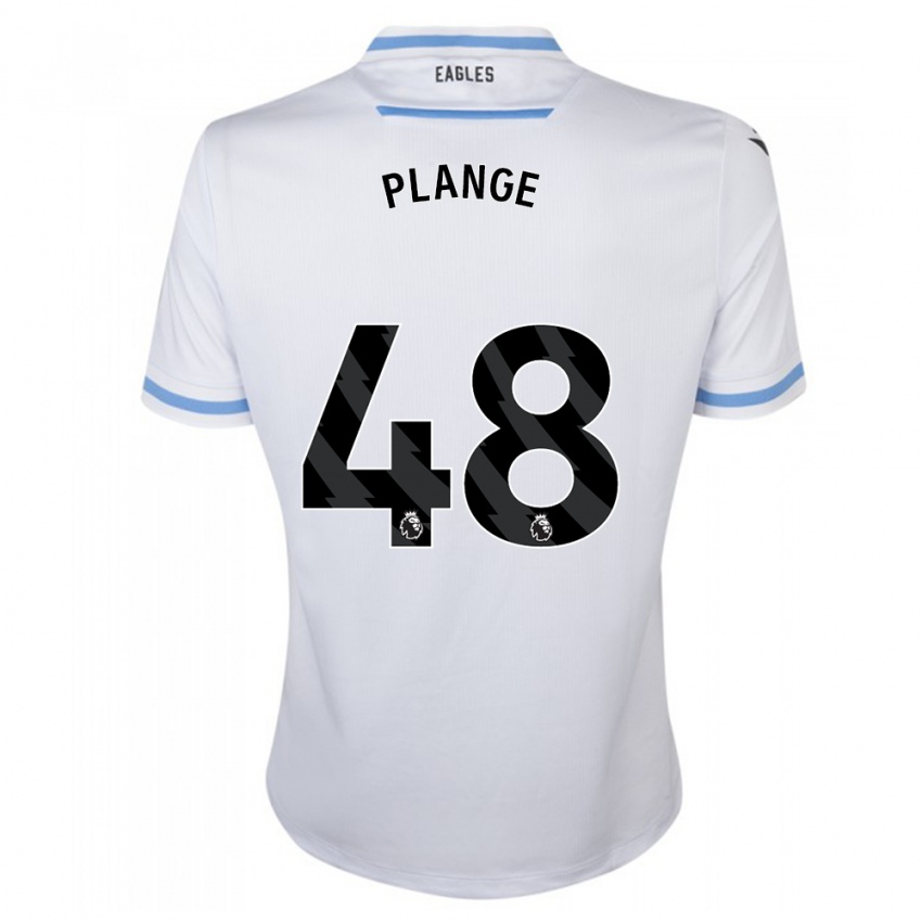 Niño Camiseta Luke Plange #48 Blanco 2ª Equipación 2023/24 La Camisa Perú