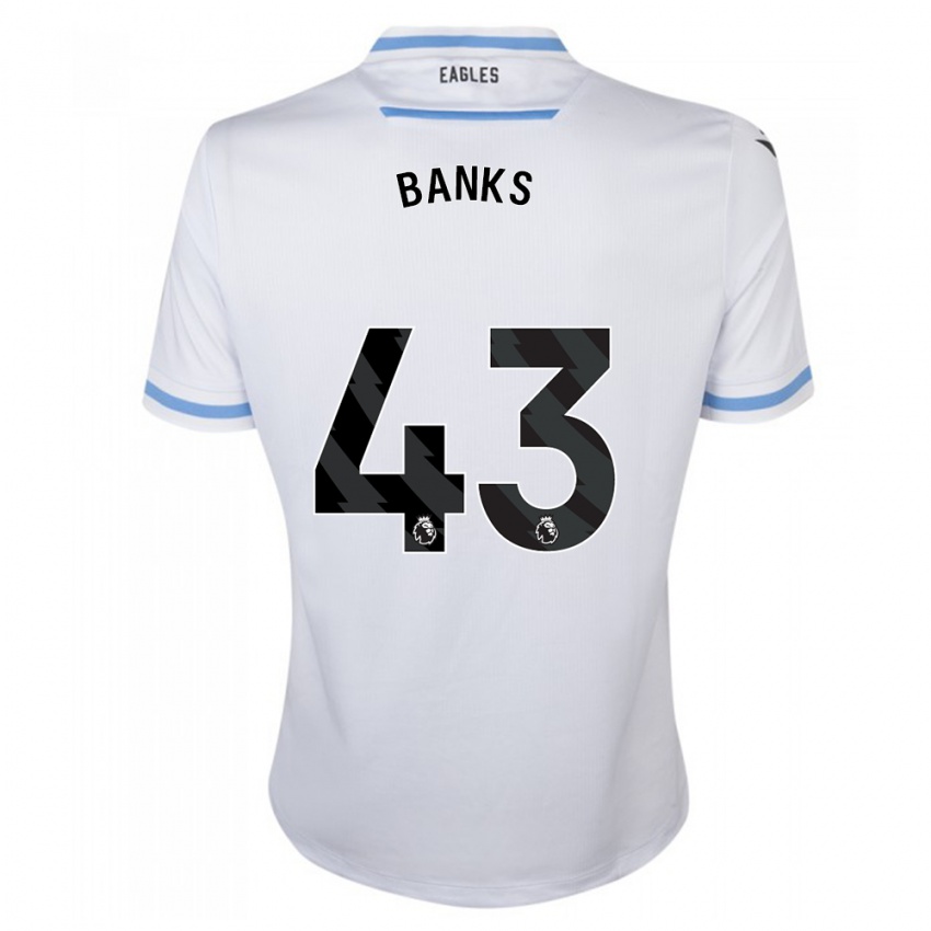 Niño Camiseta Scott Banks #43 Blanco 2ª Equipación 2023/24 La Camisa Perú