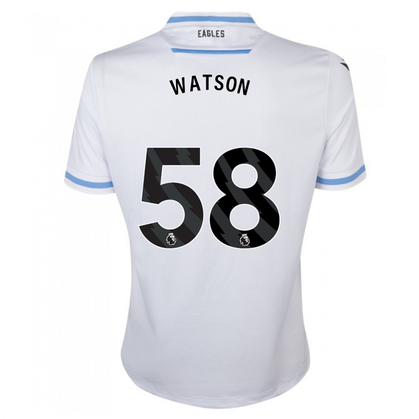 Niño Camiseta Noah Watson #58 Blanco 2ª Equipación 2023/24 La Camisa Perú