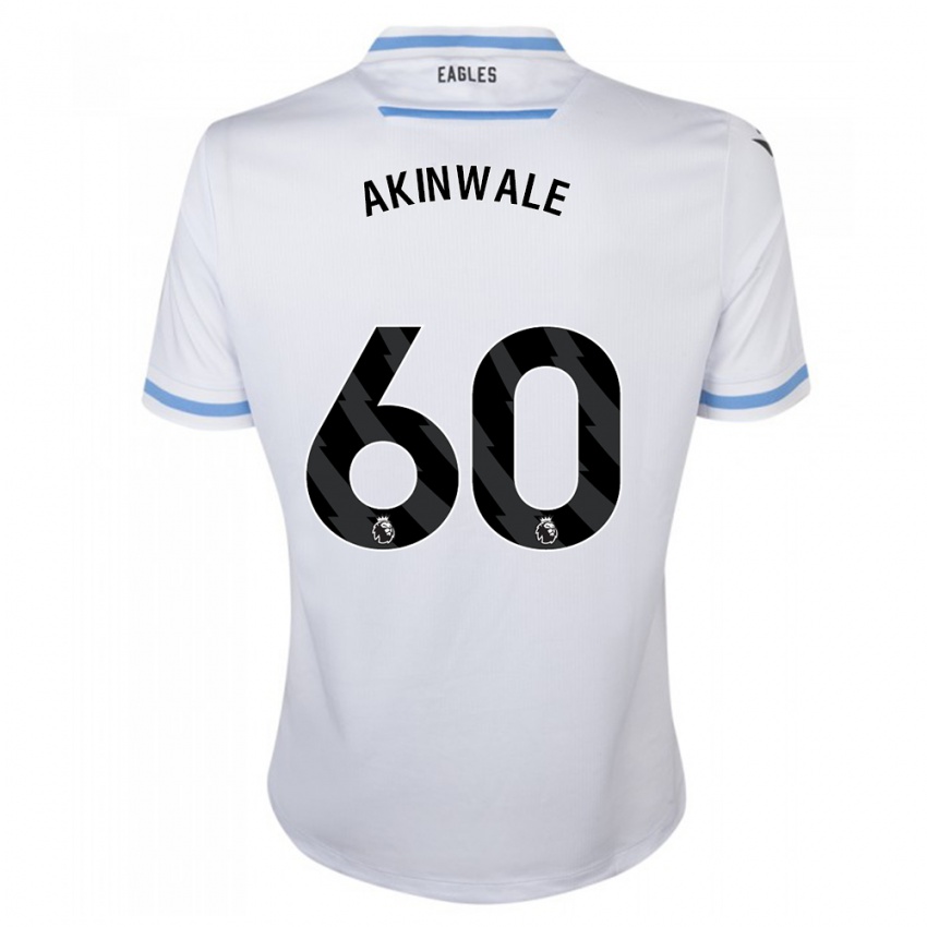 Niño Camiseta Victor Akinwale #60 Blanco 2ª Equipación 2023/24 La Camisa Perú