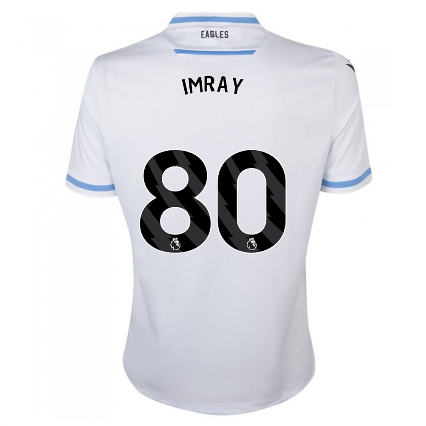 Niño Camiseta Danny Imray #80 Blanco 2ª Equipación 2023/24 La Camisa Perú