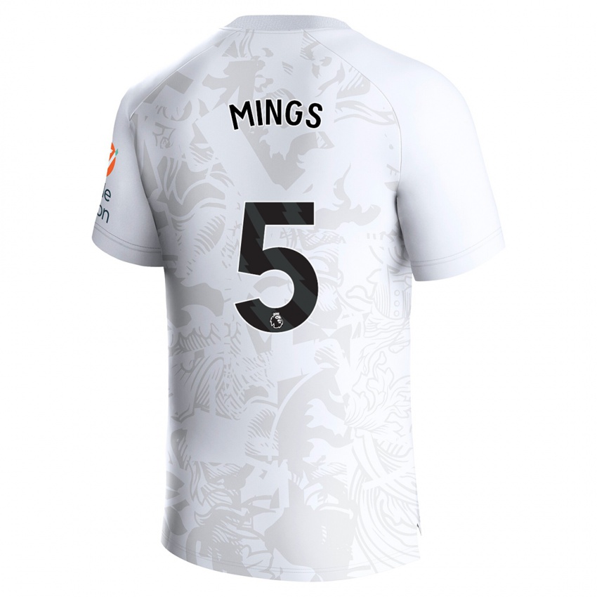 Niño Camiseta Tyrone Mings #5 Blanco 2ª Equipación 2023/24 La Camisa Perú