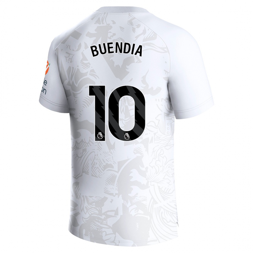 Niño Camiseta Emiliano Buendía #10 Blanco 2ª Equipación 2023/24 La Camisa Perú