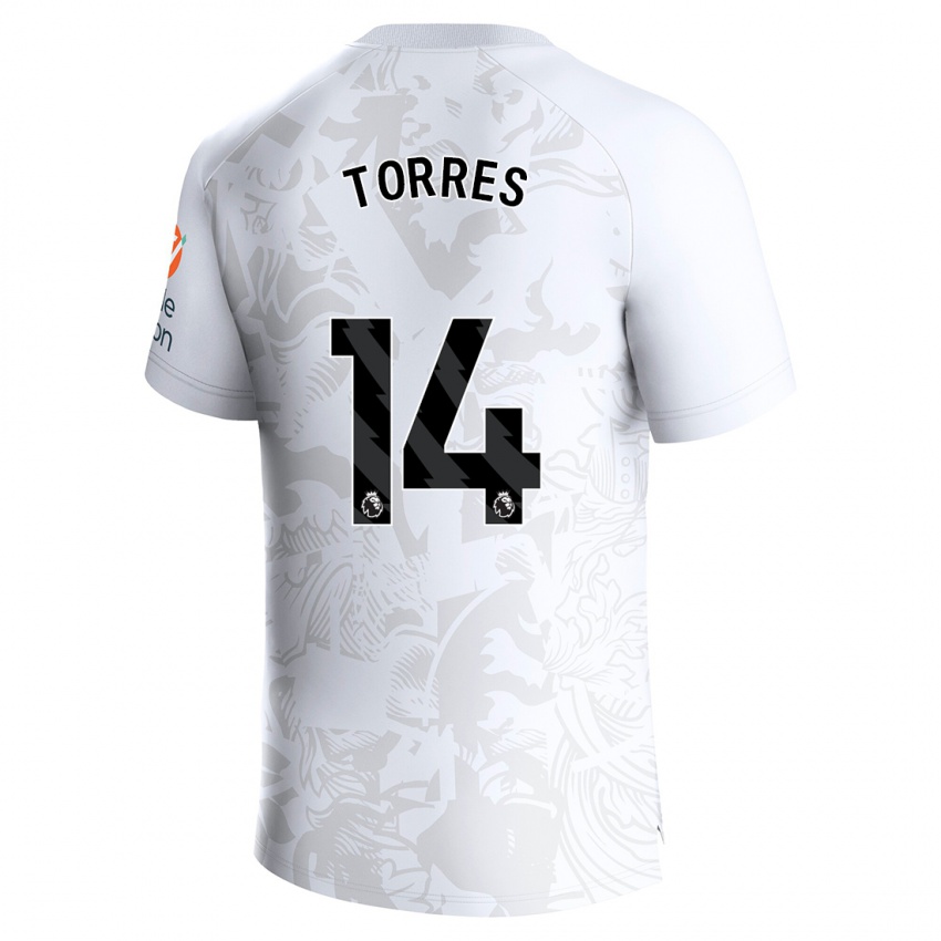 Niño Camiseta Pau Torres #14 Blanco 2ª Equipación 2023/24 La Camisa Perú