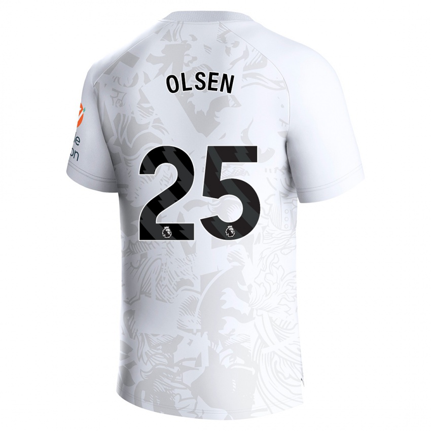 Niño Camiseta Robin Olsen #25 Blanco 2ª Equipación 2023/24 La Camisa Perú