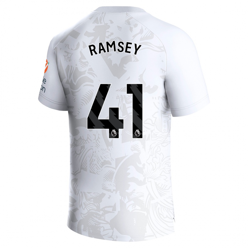 Niño Camiseta Jacob Ramsey #41 Blanco 2ª Equipación 2023/24 La Camisa Perú