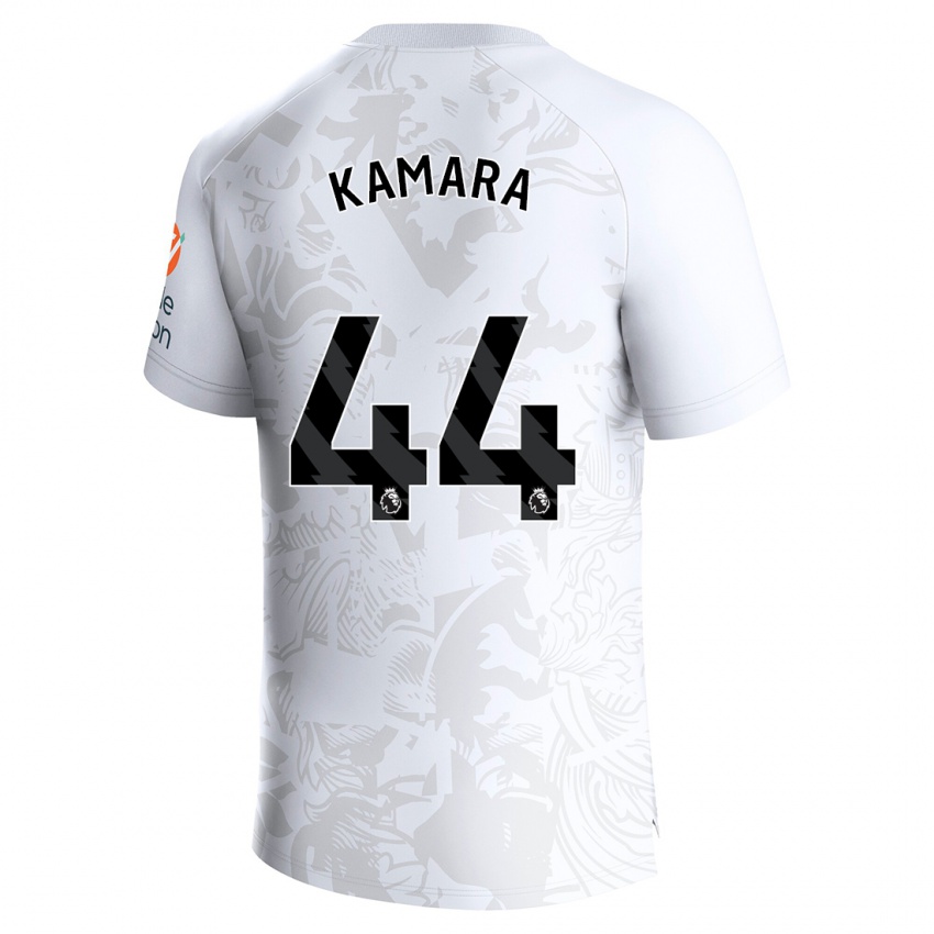Niño Camiseta Boubacar Kamara #44 Blanco 2ª Equipación 2023/24 La Camisa Perú