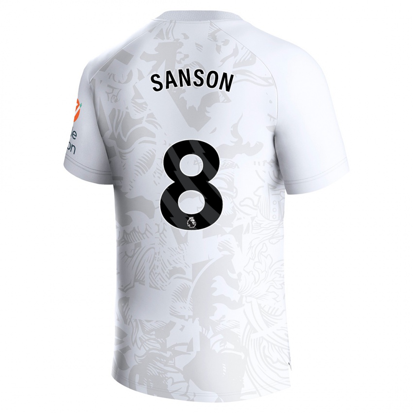 Niño Camiseta Morgan Sanson #8 Blanco 2ª Equipación 2023/24 La Camisa Perú