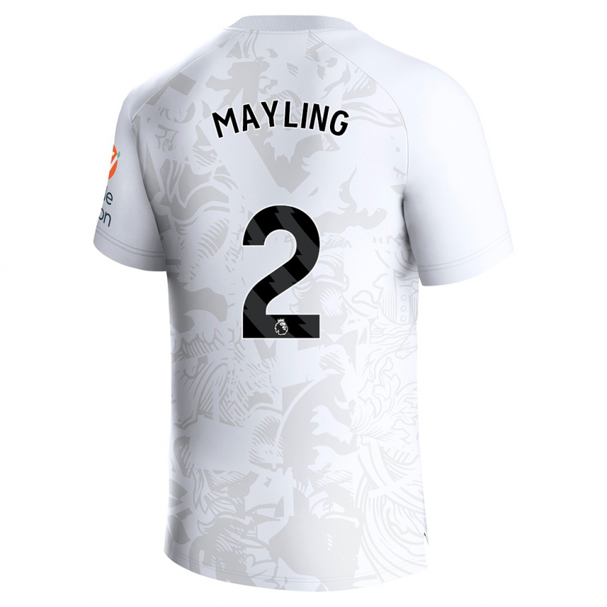 Niño Camiseta Sarah Mayling #2 Blanco 2ª Equipación 2023/24 La Camisa Perú